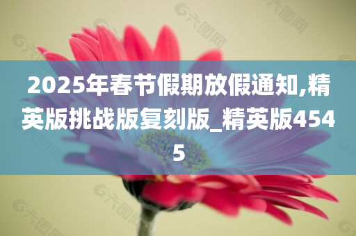 2025年春节假期放假通知,精英版挑战版复刻版_精英版4545