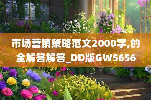 市场营销策略范文2000字,的全解答解答_DD版GW5656