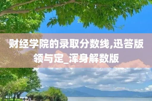 财经学院的录取分数线,迅答版领与定_浑身解数版