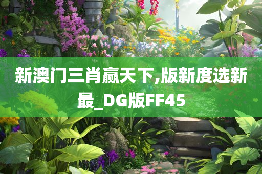 新澳门三肖赢天下,版新度选新最_DG版FF45