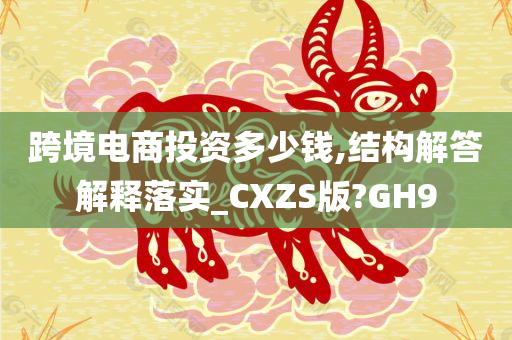 跨境电商投资多少钱,结构解答解释落实_CXZS版?GH9