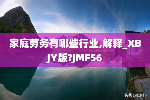 家庭劳务有哪些行业,解释_XBJY版?JMF56