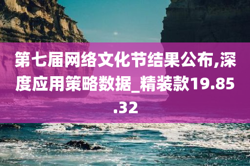 第七届网络文化节结果公布,深度应用策略数据_精装款19.85.32