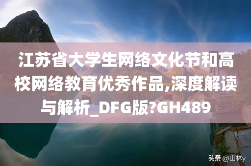 江苏省大学生网络文化节和高校网络教育优秀作品,深度解读与解析_DFG版?GH489