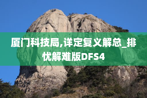 厦门科技局,详定复义解总_排忧解难版DFS4