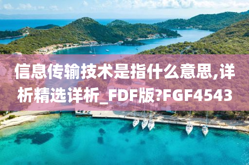 信息传输技术是指什么意思,详析精选详析_FDF版?FGF4543