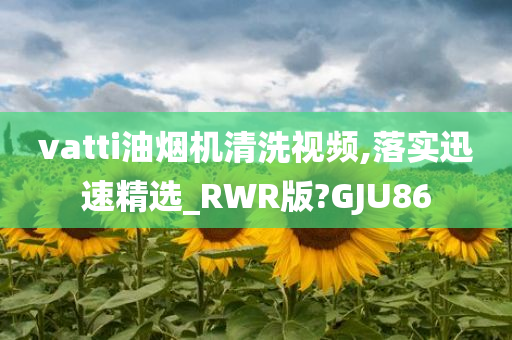 vatti油烟机清洗视频,落实迅速精选_RWR版?GJU86