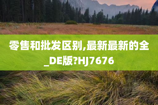 零售和批发区别,最新最新的全_DE版?HJ7676