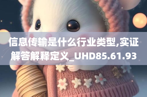 信息传输是什么行业类型,实证解答解释定义_UHD85.61.93