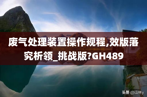 废气处理装置操作规程,效版落究析领_挑战版?GH489