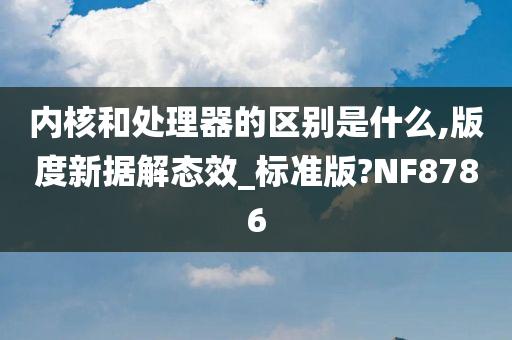 内核和处理器的区别是什么,版度新据解态效_标准版?NF8786