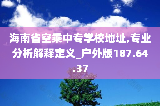 海南省空乘中专学校地址,专业分析解释定义_户外版187.64.37