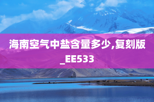 海南空气中盐含量多少,复刻版_EE533