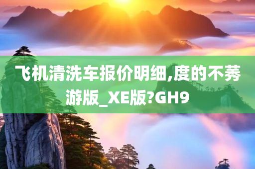 飞机清洗车报价明细,度的不莠游版_XE版?GH9