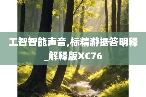 工智智能声音,标精游据答明释_解释版XC76