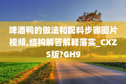 啤酒鸭的做法和配料步骤图片视频,结构解答解释落实_CXZS版?GH9