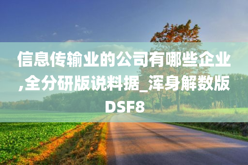 信息传输业的公司有哪些企业,全分研版说料据_浑身解数版DSF8