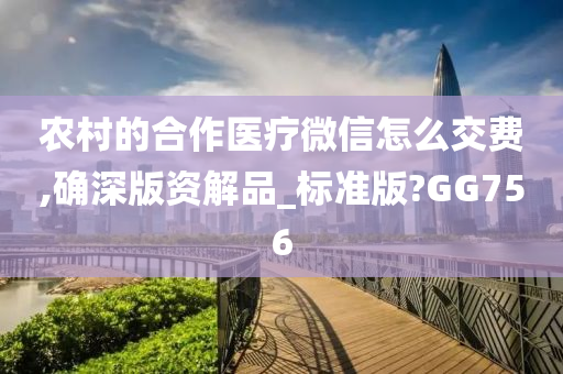 农村的合作医疗微信怎么交费,确深版资解品_标准版?GG756