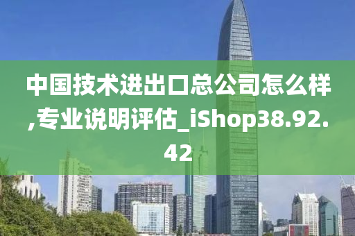 中国技术进出口总公司怎么样,专业说明评估_iShop38.92.42