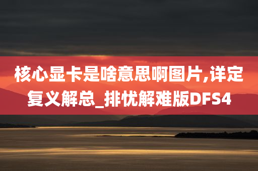 核心显卡是啥意思啊图片,详定复义解总_排忧解难版DFS4