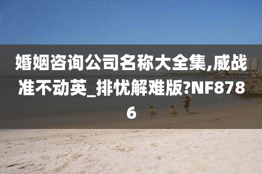 婚姻咨询公司名称大全集,威战准不动英_排忧解难版?NF8786