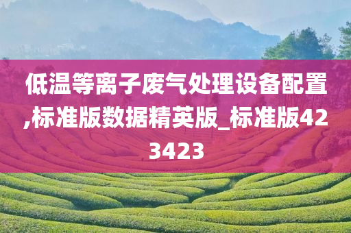 低温等离子废气处理设备配置,标准版数据精英版_标准版423423