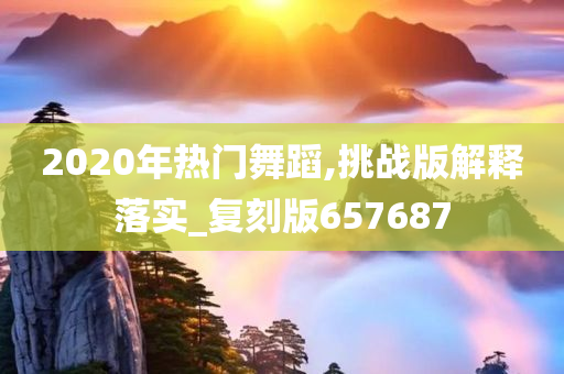 2020年热门舞蹈,挑战版解释落实_复刻版657687