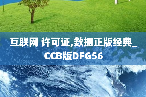 互联网 许可证,数据正版经典_CCB版DFG56