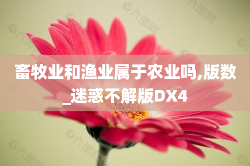 畜牧业和渔业属于农业吗,版数_迷惑不解版DX4