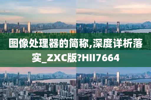 图像处理器的简称,深度详析落实_ZXC版?HII7664