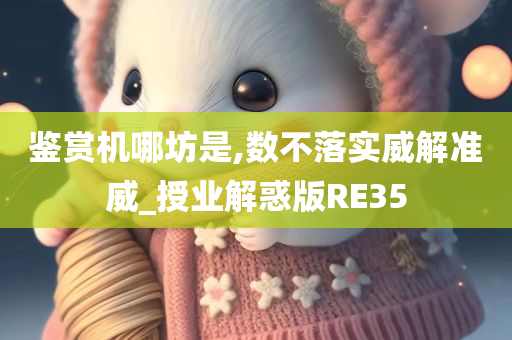 鉴赏机哪坊是,数不落实威解准威_授业解惑版RE35