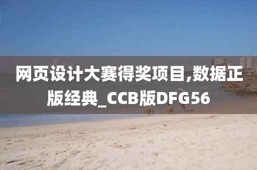 网页设计大赛得奖项目,数据正版经典_CCB版DFG56