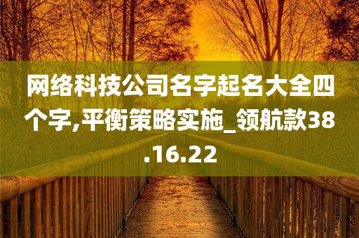 网络科技公司名字起名大全四个字,平衡策略实施_领航款38.16.22