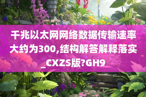 千兆以太网网络数据传输速率大约为300,结构解答解释落实_CXZS版?GH9