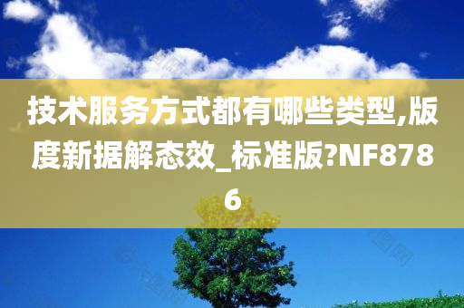 技术服务方式都有哪些类型,版度新据解态效_标准版?NF8786