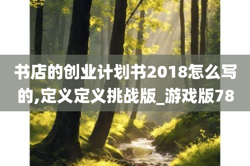 书店的创业计划书2018怎么写的,定义定义挑战版_游戏版78