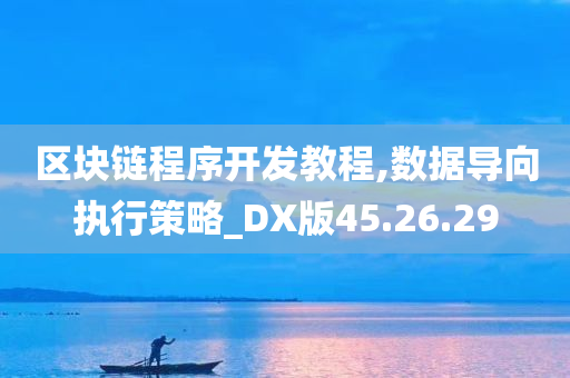 区块链程序开发教程,数据导向执行策略_DX版45.26.29