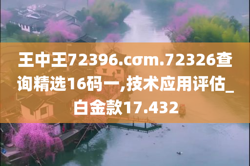 王中王72396.cσm.72326查询精选16码一,技术应用评估_白金款17.432