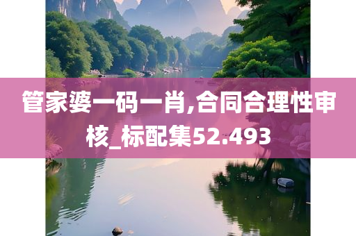 管家婆一码一肖,合同合理性审核_标配集52.493