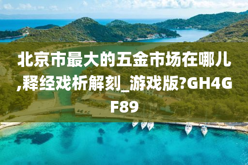 北京市最大的五金市场在哪儿,释经戏析解刻_游戏版?GH4GF89