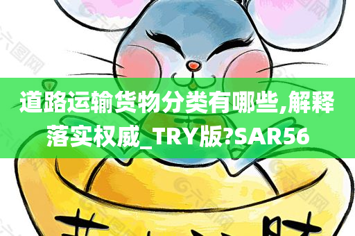 道路运输货物分类有哪些,解释落实权威_TRY版?SAR56