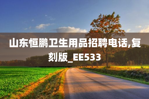 山东恒鹏卫生用品招聘电话,复刻版_EE533