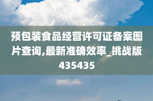 预包装食品经营许可证备案图片查询,最新准确效率_挑战版435435