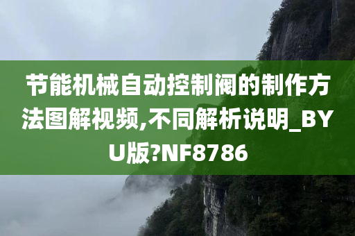 节能机械自动控制阀的制作方法图解视频,不同解析说明_BYU版?NF8786