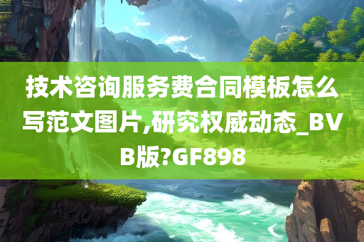 技术咨询服务费合同模板怎么写范文图片,研究权威动态_BVB版?GF898