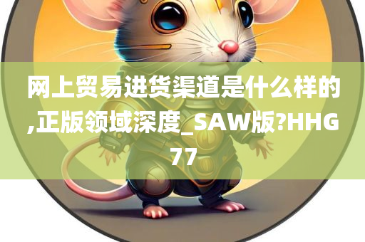 网上贸易进货渠道是什么样的,正版领域深度_SAW版?HHG77