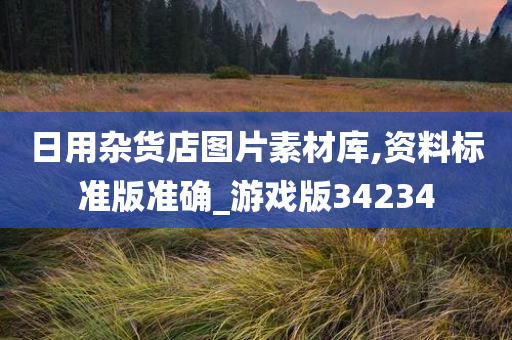 日用杂货店图片素材库,资料标准版准确_游戏版34234