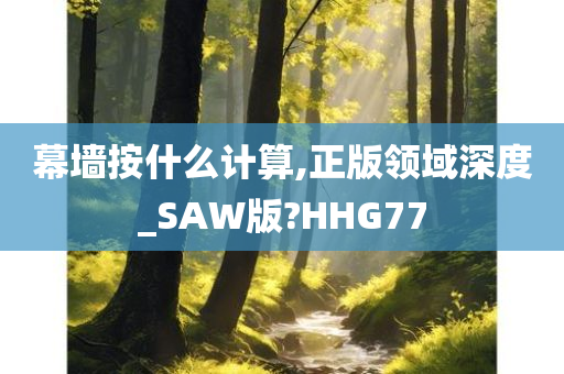 幕墙按什么计算,正版领域深度_SAW版?HHG77