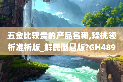 五金比较贵的产品名称,释挑领析准析版_解民倒悬版?GH489