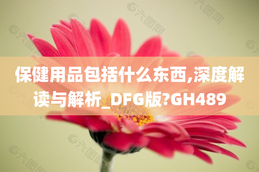 保健用品包括什么东西,深度解读与解析_DFG版?GH489